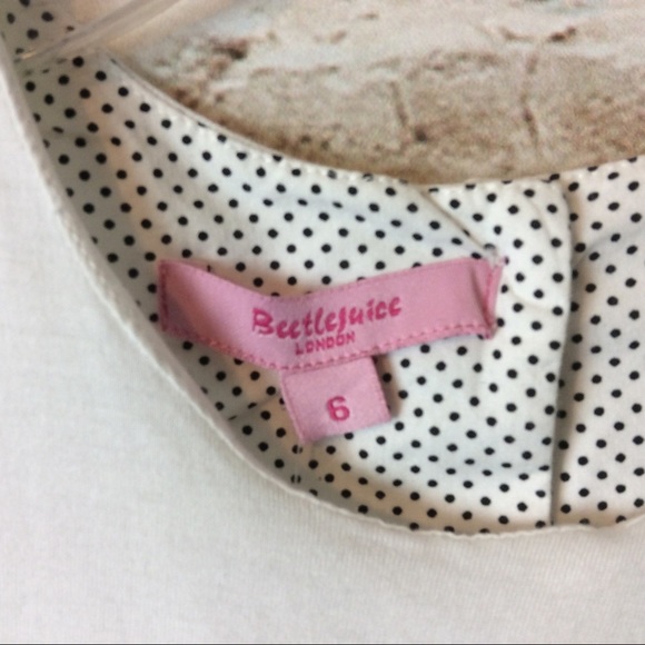 New Beetlejuice of London Heart Tulle Dot Dress - Picture 3 of 6